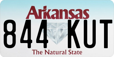 AR license plate 844KUT