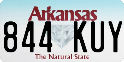AR license plate 844KUY