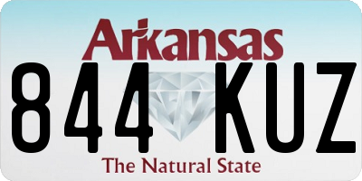 AR license plate 844KUZ