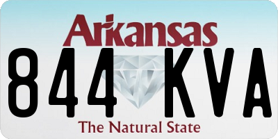 AR license plate 844KVA