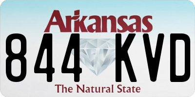 AR license plate 844KVD