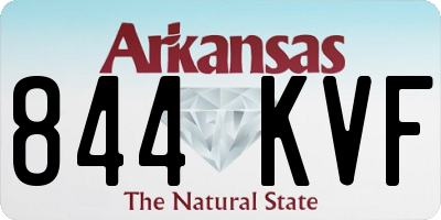 AR license plate 844KVF