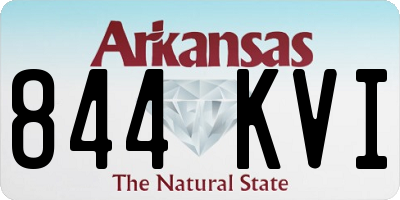 AR license plate 844KVI