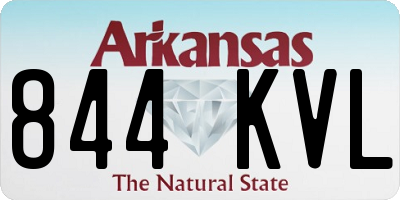 AR license plate 844KVL