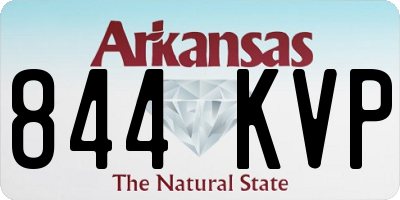 AR license plate 844KVP