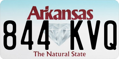 AR license plate 844KVQ