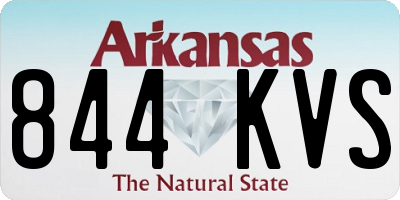 AR license plate 844KVS