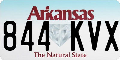 AR license plate 844KVX