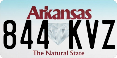 AR license plate 844KVZ