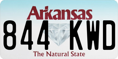 AR license plate 844KWD