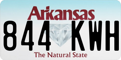 AR license plate 844KWH