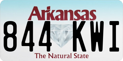 AR license plate 844KWI