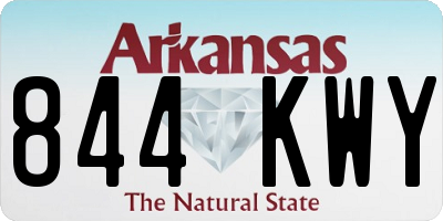 AR license plate 844KWY