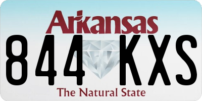 AR license plate 844KXS