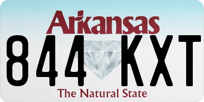 AR license plate 844KXT