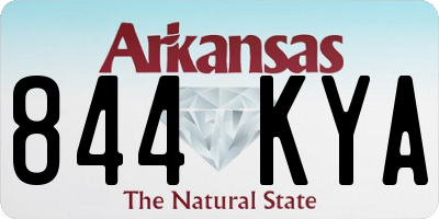 AR license plate 844KYA