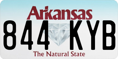 AR license plate 844KYB