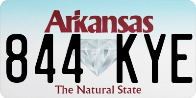 AR license plate 844KYE
