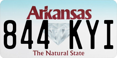 AR license plate 844KYI