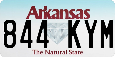 AR license plate 844KYM