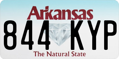 AR license plate 844KYP