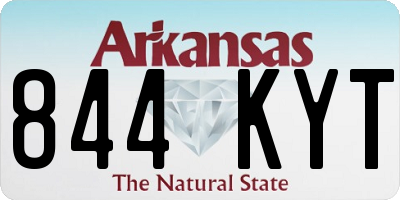 AR license plate 844KYT