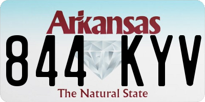 AR license plate 844KYV