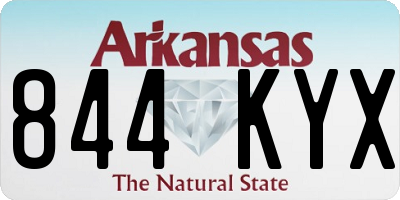 AR license plate 844KYX
