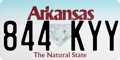 AR license plate 844KYY