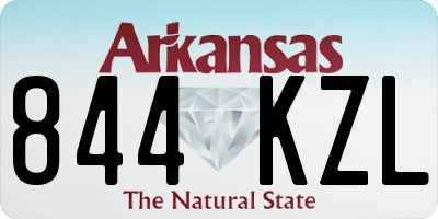 AR license plate 844KZL