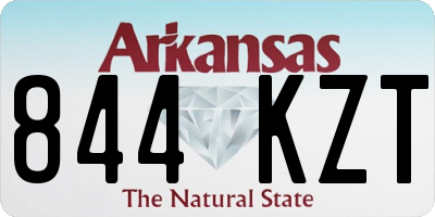 AR license plate 844KZT