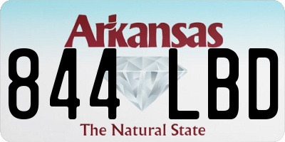 AR license plate 844LBD