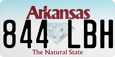 AR license plate 844LBH