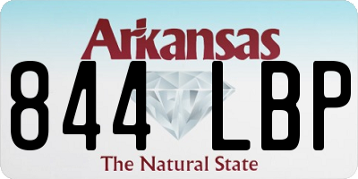 AR license plate 844LBP