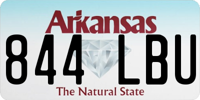 AR license plate 844LBU