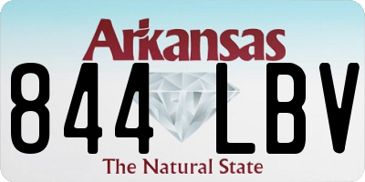 AR license plate 844LBV