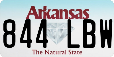 AR license plate 844LBW