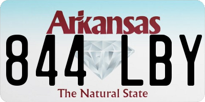 AR license plate 844LBY