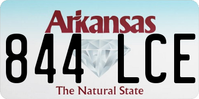 AR license plate 844LCE