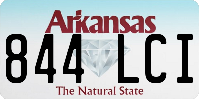 AR license plate 844LCI