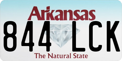 AR license plate 844LCK