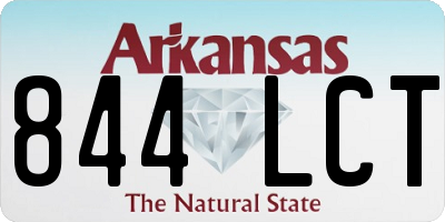 AR license plate 844LCT