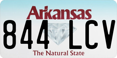 AR license plate 844LCV