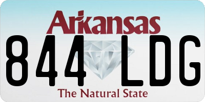 AR license plate 844LDG