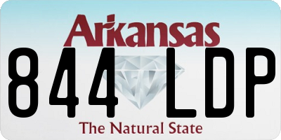 AR license plate 844LDP