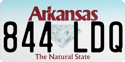 AR license plate 844LDQ