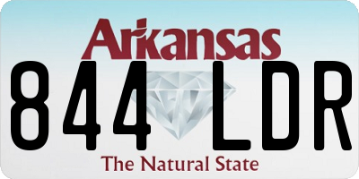 AR license plate 844LDR