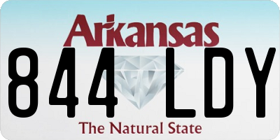 AR license plate 844LDY