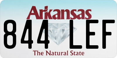 AR license plate 844LEF