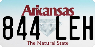 AR license plate 844LEH